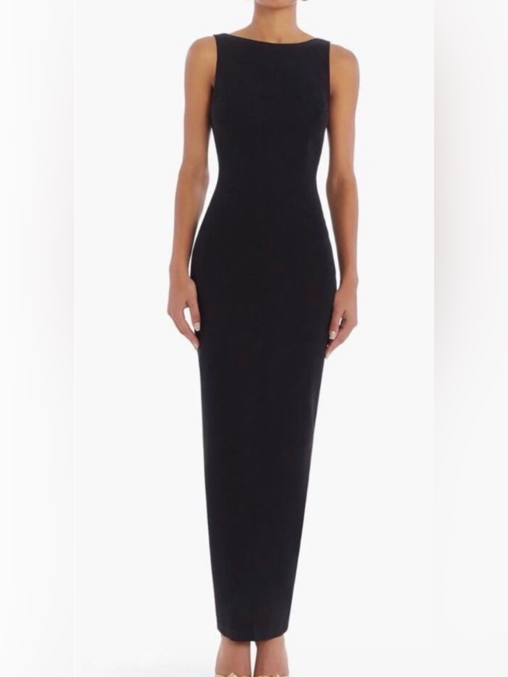 Amanda Uprichard Black Marbella Maxi Dress